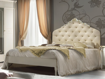 BELLINI - Wooden double bed with tufted headboard by CASA +39 - view 2
